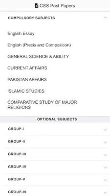 CSS Past Papers android App screenshot 1